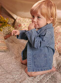 Baby boy blue denim jacket CAOSCAR / 22E1BGJ1GILP272