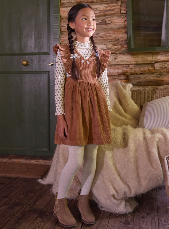 Light brown JUMPER DRESS LAROMETTE / 24H2PFS1CHSI810