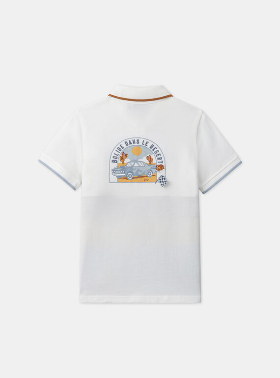 White POLO SHIRT MLOPOAGE / 25E3PGP1POL000