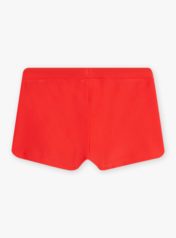 Red swimsuit with shark print child boy CYBOXAGE / 22E4PGO1MAIF509