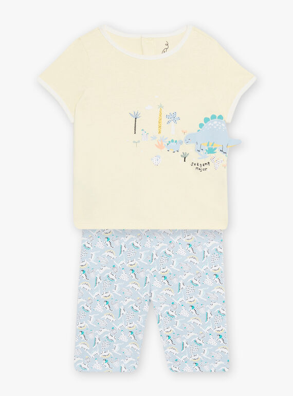 baby boy yellow pajamas CEIZAAC / 22E5BG51PYJ104