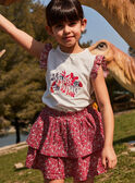 Floral print ruffled skirt 22E2PFP1JUP808