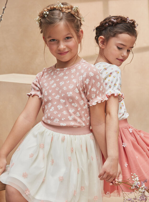 Peach TEE SHIRT SS KRIBLETTE 1 / 24E2PFB3TMC311