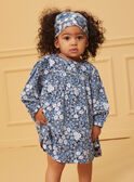 Blue and white floral print dress LACECILE / 24H1BFJ1ROB070