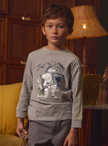 Grey TEE SHIRT LS LADOUBAGE / 24H3PGQ1TMLJ920