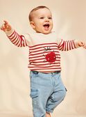 Tomato patterned knitted sailor sweater FACHARLES / 23E1BGB1PUL114