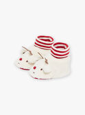 Beige slippers with 3D reindeer animation GUORSON / 23F10BG61SLS632