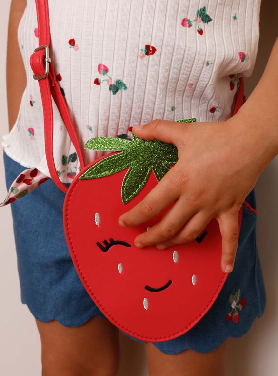 Strawberry and guava pink messenger bag ZOFRAISETTE / 21E4PFJ1BESD323