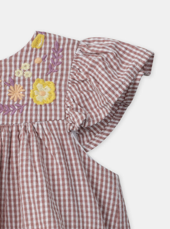 Rose wood DRESS MANINON / 25E1BFK2ROB312