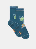 Blue printed socks KROFOAGE / 24E4PGE1SOQC241