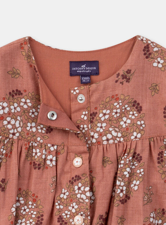 Printed terracotta jumpsuit KANELA / 24E1BFE1CBLE415