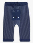 baby boy navy blue tubing jogging suit CAANTONIN / 22E1BG71JGB070
