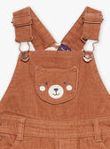 Brown corduroy long overalls GASERGIO / 23H1BGR1SALI819