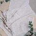 Flowered print vanilla diaper in double cotton gauze
