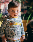 Baby boy's MIGNON foliage print sweatshirt CAKIRON / 22E1BG91SWE009
