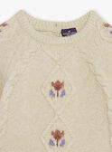 Beige cabled sweater GAKETTY / 23H1BFH1PUL080
