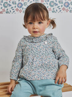 Baby girl's ruffled collar flower print blouse BAORIA / 21H1BFO1CHE001
