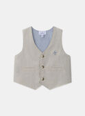 Water blue CARDIGAN WHITHOUT SLEEVES MAEDOUARD / 25E1BGL1CSM213