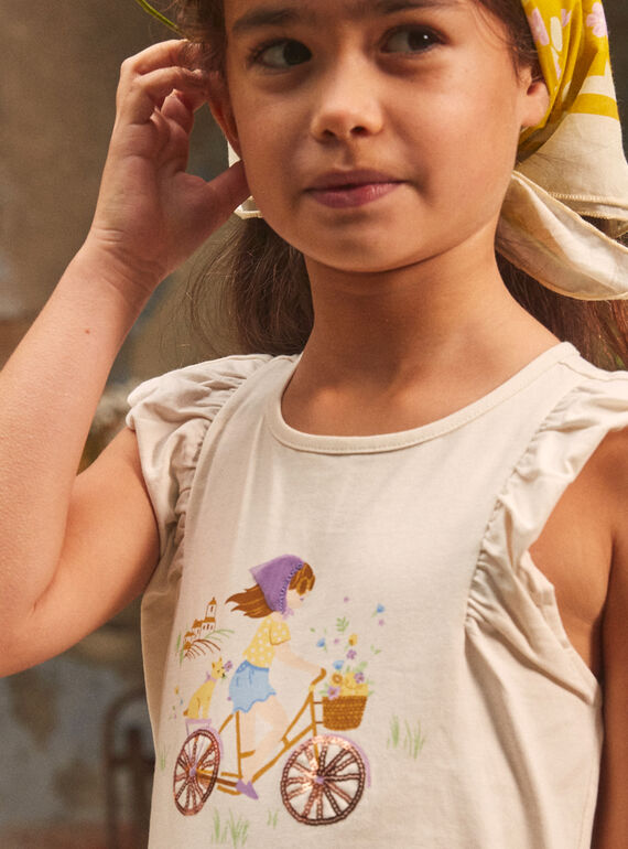 Light beige TEE SHIRT SS KOKETTE / 24E2PFD2TMC808