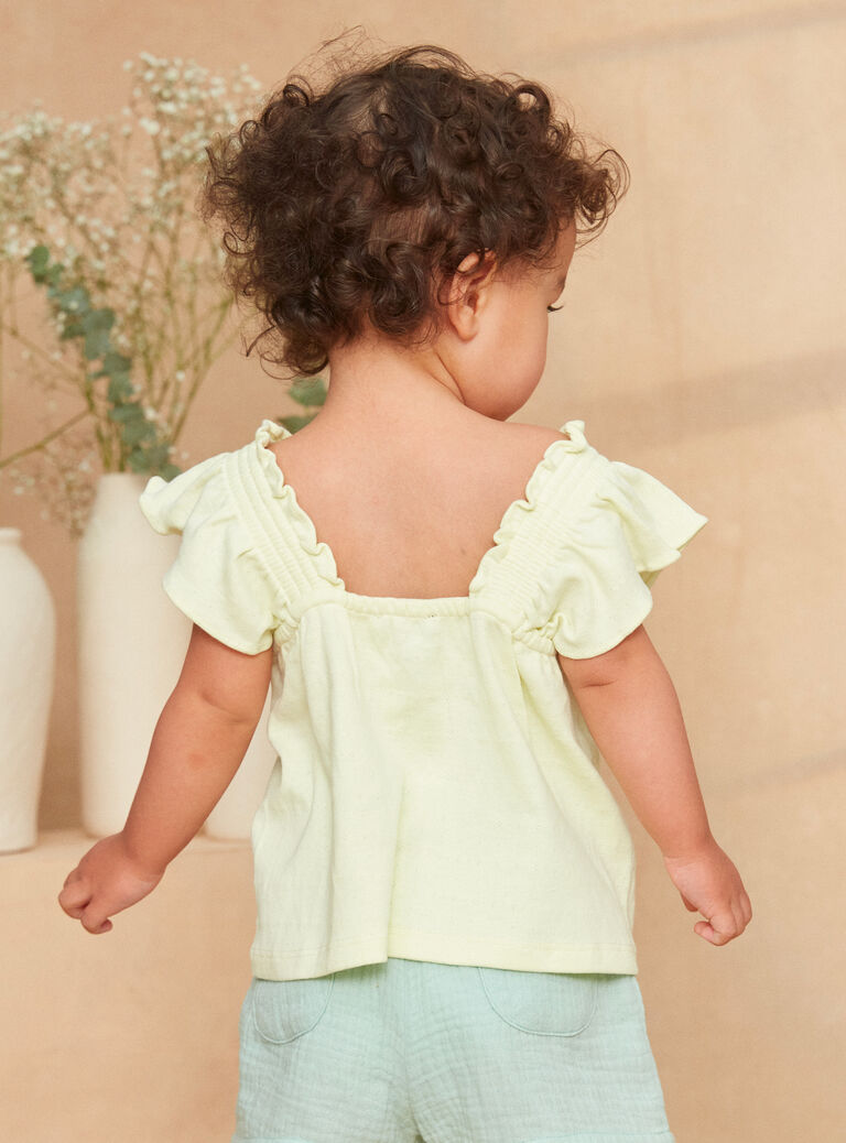 Pale yellow TEE SHIRT Pale yellow TEE SHIRT KAUGENIE / 24E1BFR1TEE103