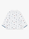 Ecru polo shirt with Paris print GAIXOU / 23H1BGD1POL001