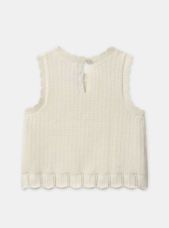 Off white CARDIGAN WHITHOUT SLEEVES NAARIA / 25H1BFJ1CSM002