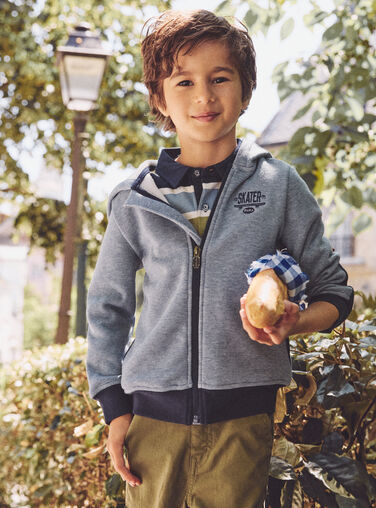 Greyish blue KIDS CARDIGAN NUGILAGE / 25H3PGQ1GIL205