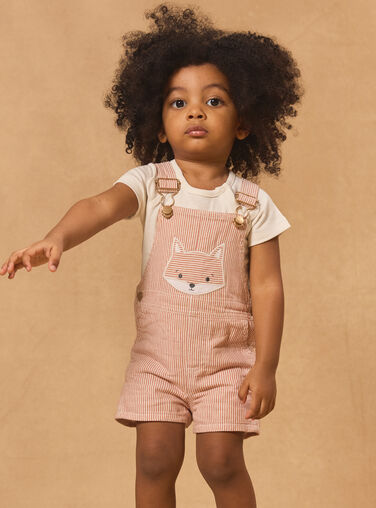 Beige SHORT DUNGAREES Beige SHORT DUNGAREES MAROMAIN / 25E1BGP1SACI814