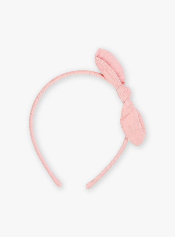 Pink corduroy headband DLOLATETTE / 22H4PFC2TET301