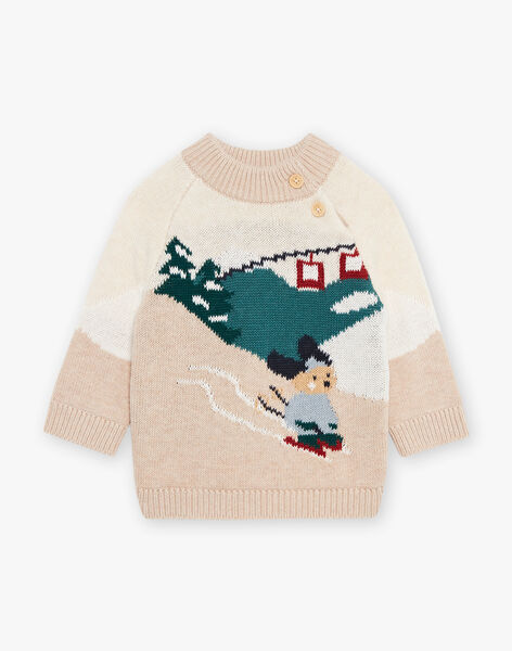 Beige ski knit sweater DAPERRIN / 22H1BGX1PUL080