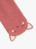 Pink knitted scarf GIDORA / 23H4BF51ECHD325