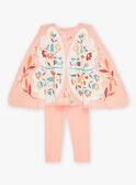 Salmon pajama set with fairy motif KUIZETTE 3 / 24E5PF73PYT401