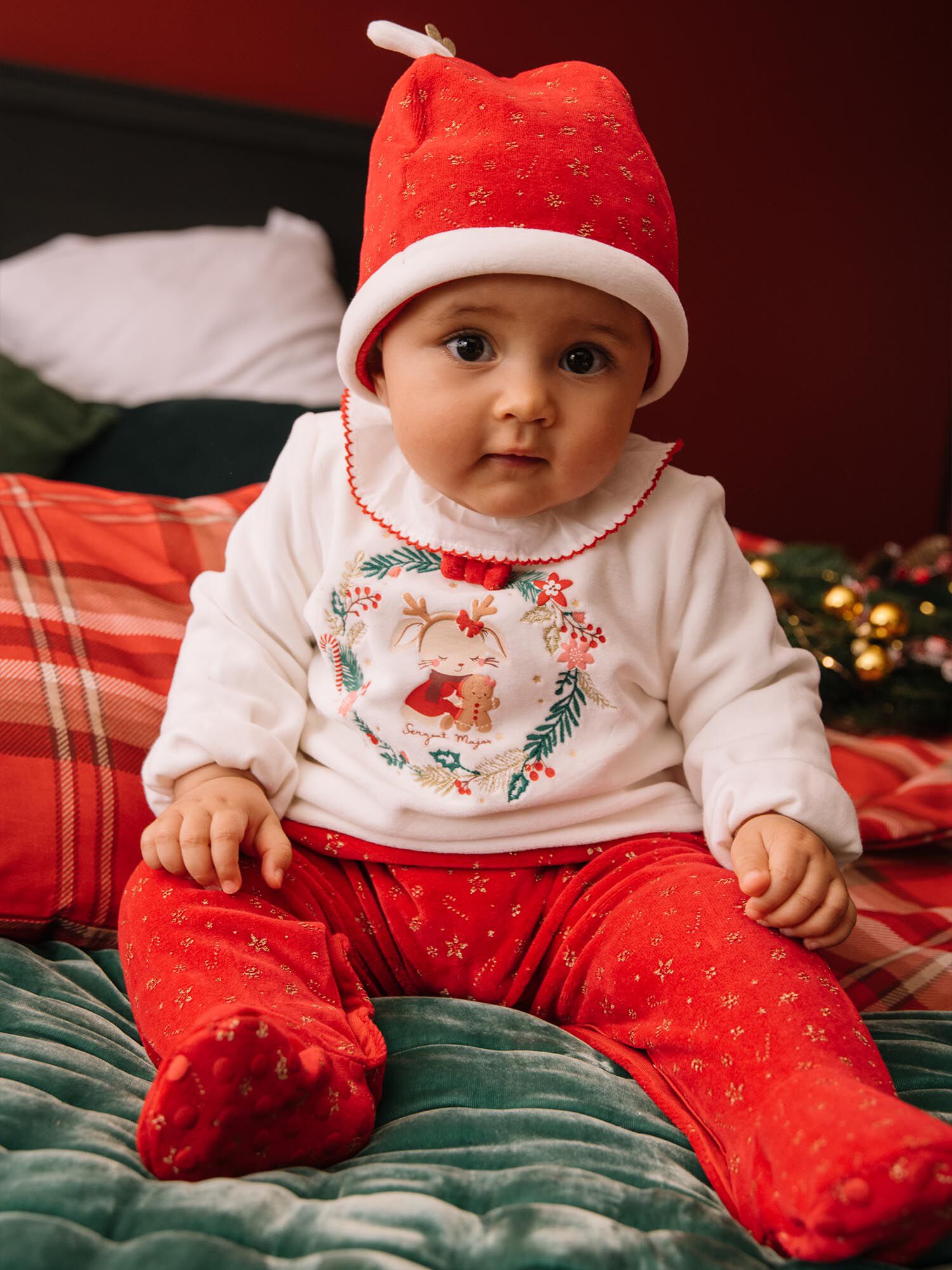 Christmas print 2 piece sleep suit