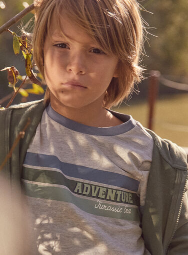 Heather grey TEE SHIRT SS MICHINAGE / 25E3PG91TMC943