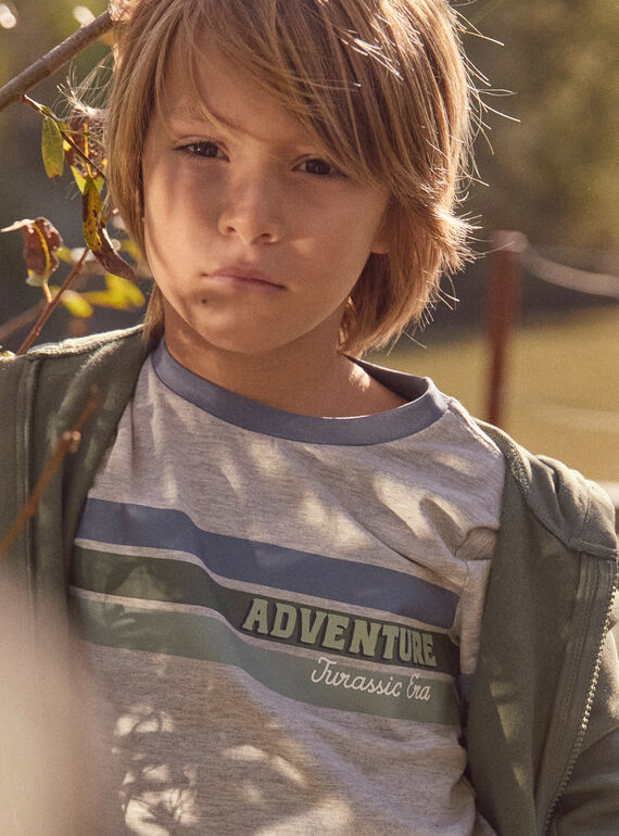 Heather grey TEE SHIRT SS MICHINAGE / 25E3PG91TMC943