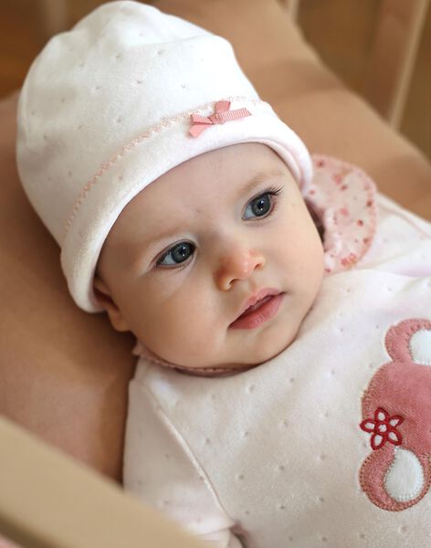 Soft pink velvet pajamas and hat FOA_B / 23E0NF61GRE321