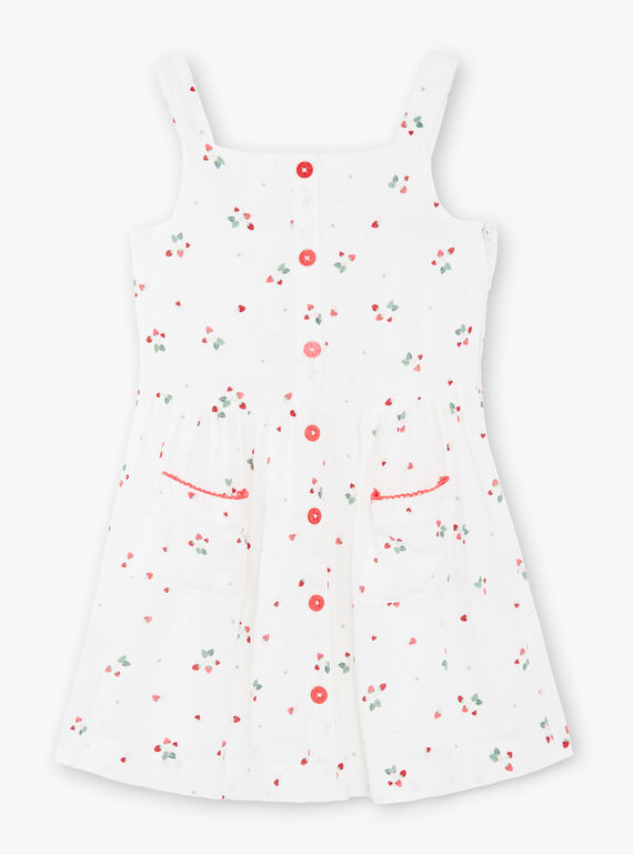 Strawberry print ecru dress ZOLOMETTE / 21E2PFJ1CHS001