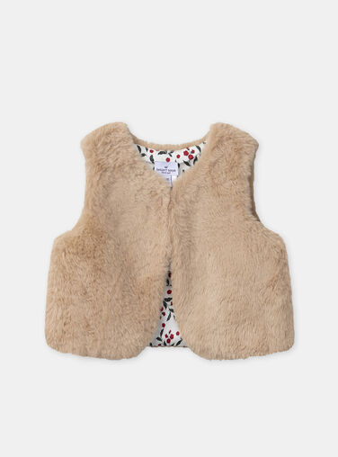 Light beige CARDIGAN WHITHOUT SLEEVES NAZITA / 25H1BFY1CSM808