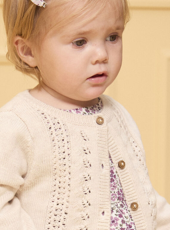 Heathered off white CARDIGAN LAJOSIANE / 24H1BFM1CAR006