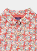 Floral cotton satin shirt dress KICHETTE / 24E2PFC2ROB410