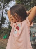 Pale pink t-shirt with parrot print FITETETTE / 23E2PFD2TMCD300