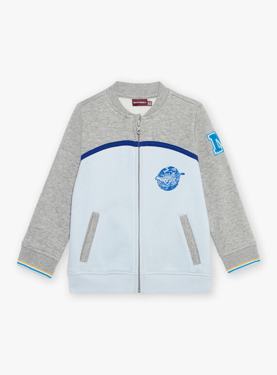 Grey and blueacquard Teddy FABELAGE / 23E3PG81GIL943