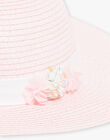 Child girl pale pink hat CYBUETTE / 22E4PF21CHA301