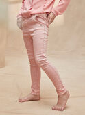 Slim pink jeans with gathered pockets KRIZETTE 2 / 24E2PFB1JEA311