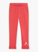 Red jogging with flower print FRIPETTE / 23E2PFJ1JGBF507