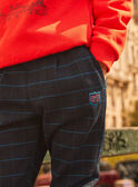 Navy blue plaid pants GOBELAGE / 23H3PGD1CFP070
