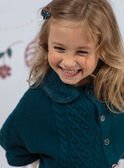 Girl's duck blue poncho BOFIONETTE / 21H2PF91PON714