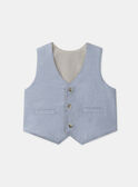 Water blue CARDIGAN WHITHOUT SLEEVES MAEDOUARD / 25E1BGL1CSM213