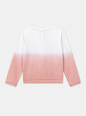 Pink tie & dye fleece sweatshirt KRISWETTE / 24E2PFB1SWE001