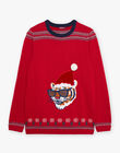 Red tiger Christmas sweater DOPULAGEM / 22H3GH91PULF528